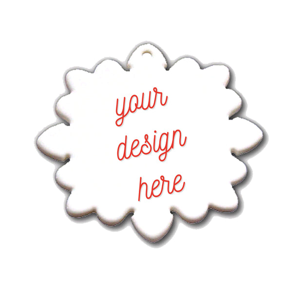 Ceramic Snow Flake Ornament