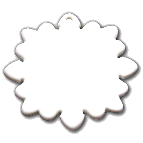 Ceramic Snow Flake Ornament